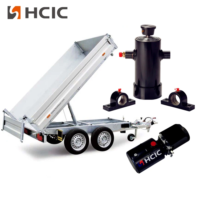 12V DC 전원 장치가 통합된 12톤 독립형 유압 트레일러 잭
