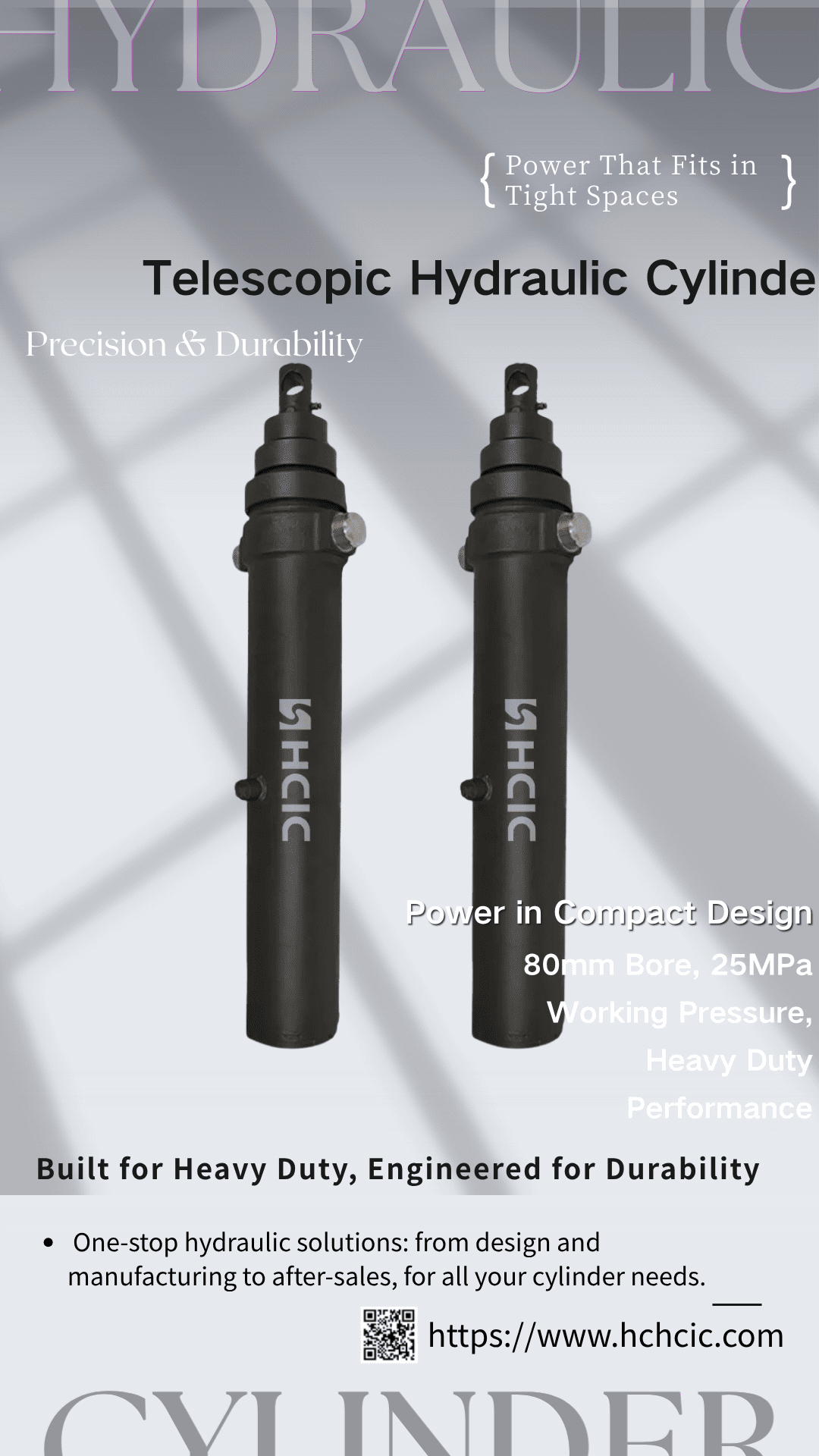 중장비에 텔레스코픽 유압 실린더의 상위 5개 응용 분야