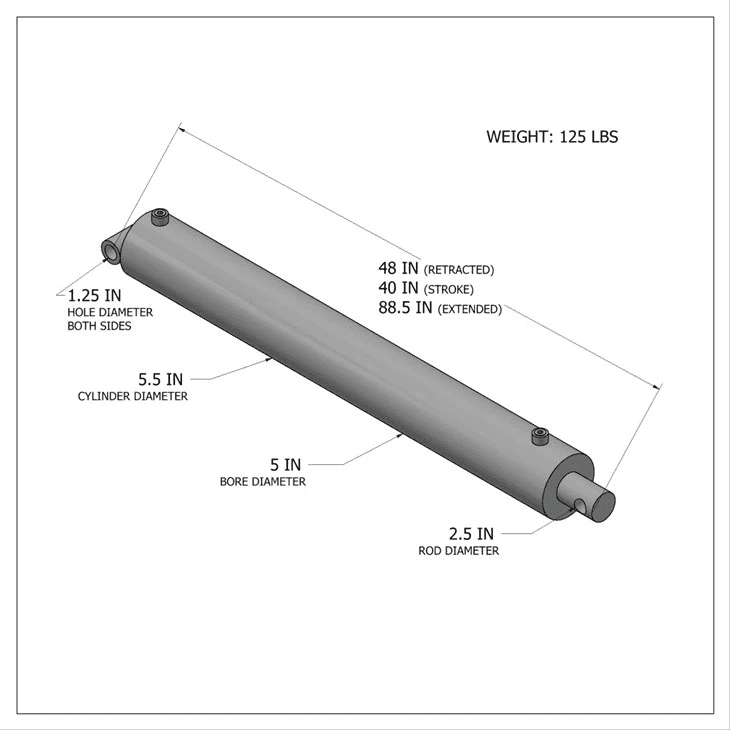 유압식 비바이패스 실린더