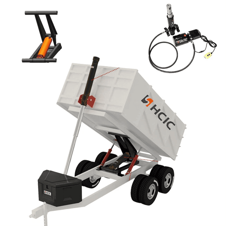 덤프 트레일러를 위한 큰 톤 HSG 고압 유압 오일 실린더